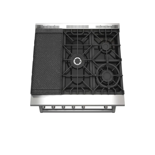FORNO Lazio 30" 4.3 cu. ft. Gas Range with 5 Sealed Burners, Air Fryer and Griddle, FFSGS6276-30 image 1