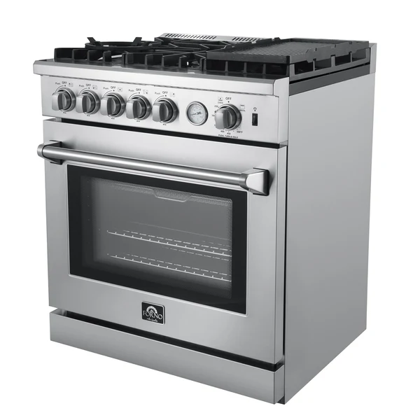 FORNO Lazio 30" 4.3 cu. ft. Gas Range with 5 Sealed Burners, Air Fryer and Griddle, FFSGS6276-30 image 2
