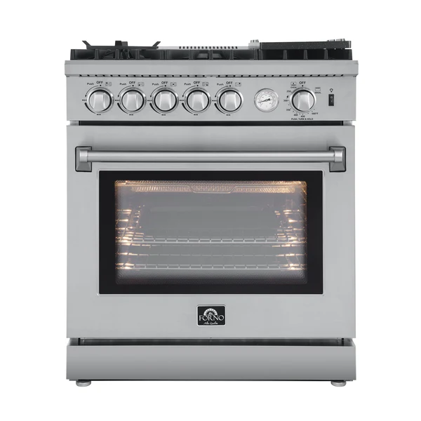 FORNO Lazio 30" 4.3 cu. ft. Gas Range with 5 Sealed Burners, Air Fryer and Griddle, FFSGS6276-30 image 3